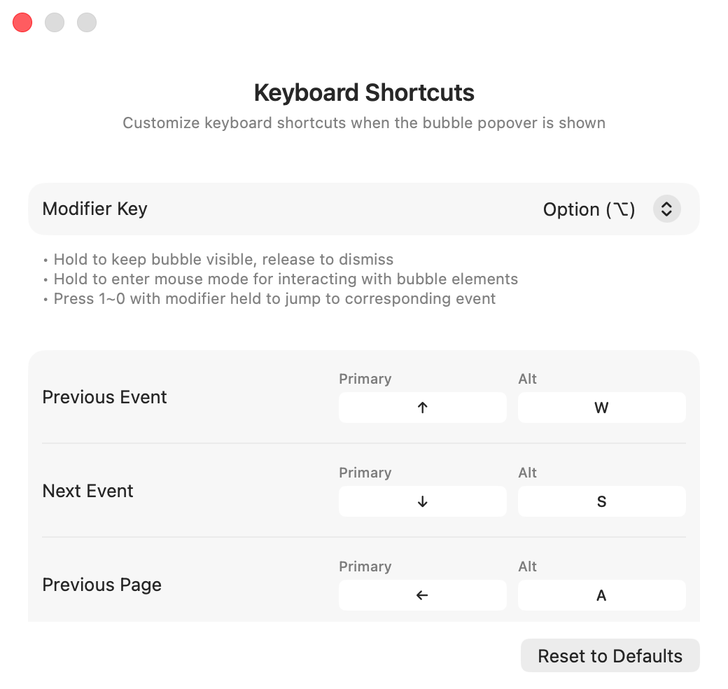 Custom Shortcuts & Automatic Memory Cleanup