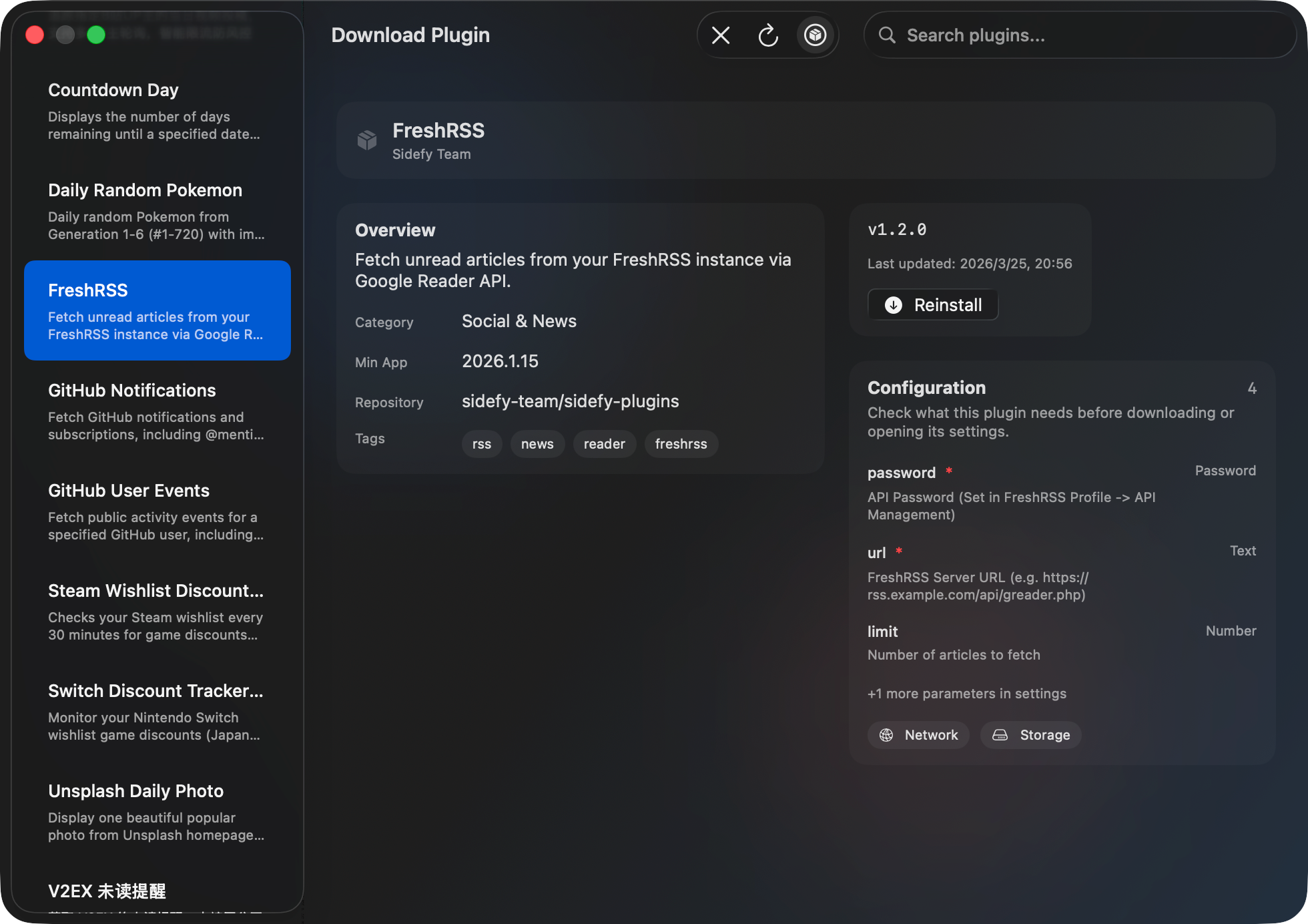 Plugin download after the macOS 26 UI refresh